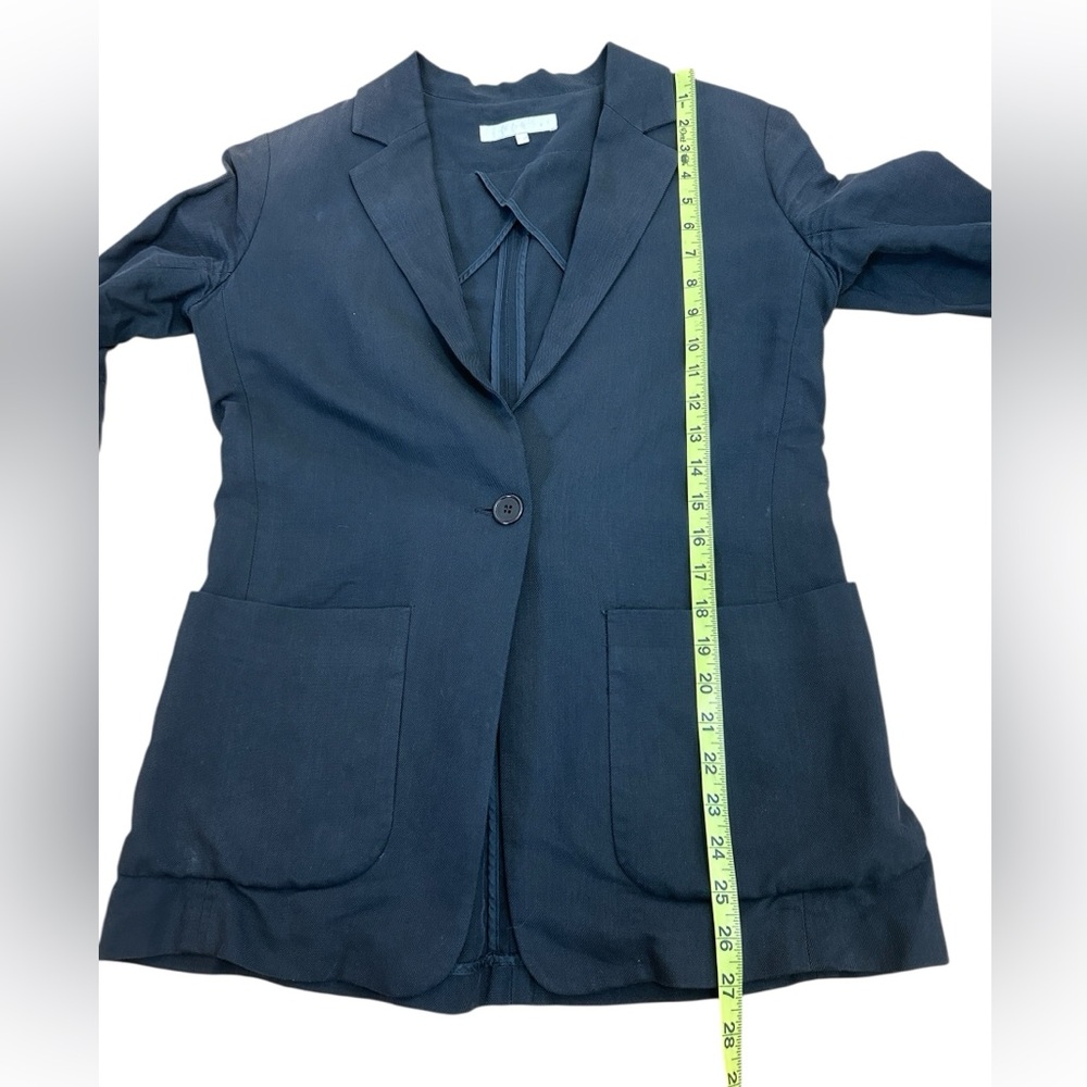 Apiece Apart Black Cotton Viscose One Button Blazer size 6 - Picture 12 of 12